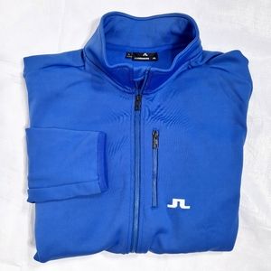 J. Lindeberg Blue Zip-Up Performance Jacket